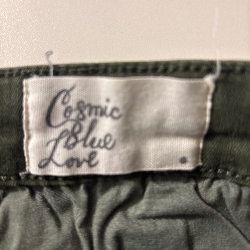 Cosmic Blue Love Army Green Jeans with Bottom Cuffs - Size 30 - Picture 3 of 8